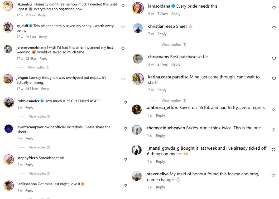 wedding planner reviews