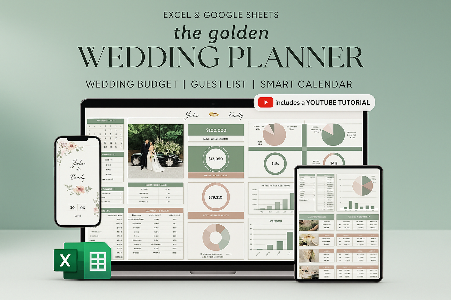 wedding planner with budget and smart calendar